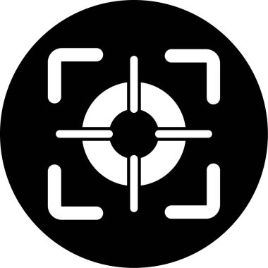 hedef simge, vektör illüstrasyonu