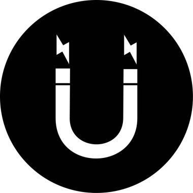 Mıknatıs Web simgesi basit illüstrasyon