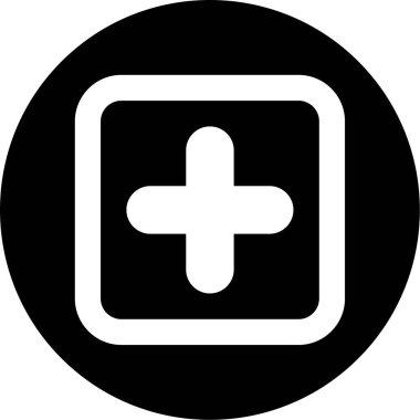 ekle. Web simgesi basit illüstrasyon