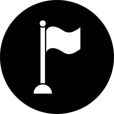 bayrak ikonu vektör illüstrasyonu