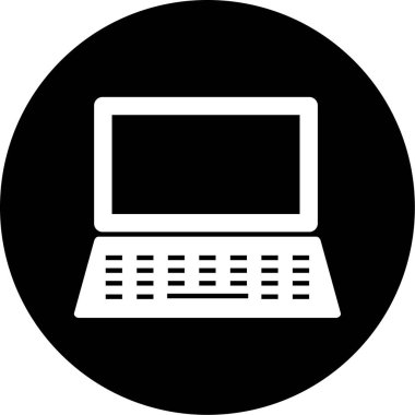 Bilgisayar. Web simgesi basit illüstrasyon