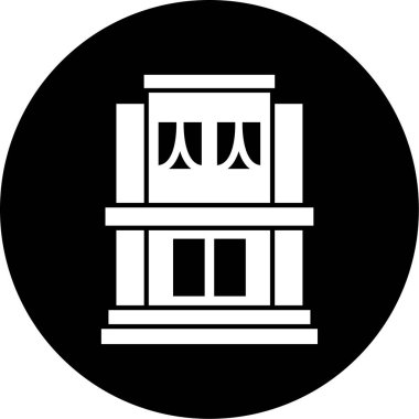 Banka ve adalet sembolünün vektör illüstrasyonu