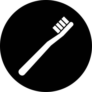 Diş fırçası. Web simgesi basit illüstrasyon