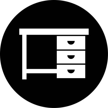 Mobilya simgesinin vektör illüstrasyonu