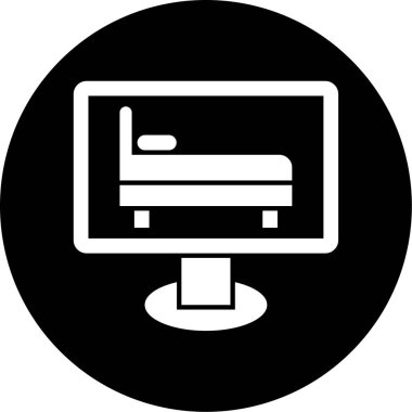 vektör lcd simgesi illüstrasyonu