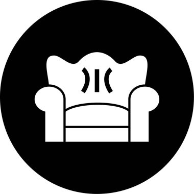 kanepe ikonu vektör illüstrasyonu