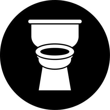 Tuvalet simgesinin vektör illüstrasyonu