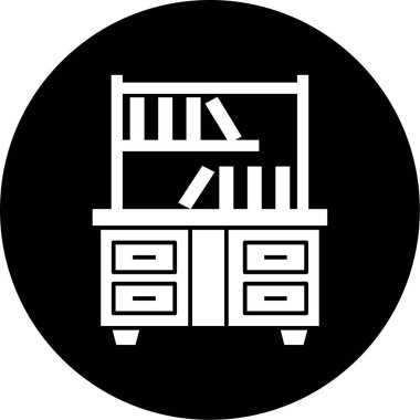 Dolap. Web simgesi basit illüstrasyon