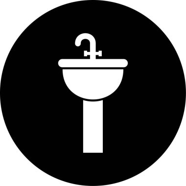 Tuvalet. Web simgesi basit illüstrasyon