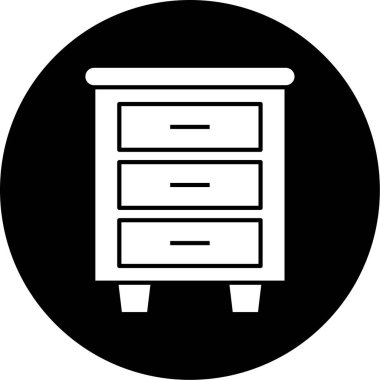 Dolap. Web simgesi basit illüstrasyon