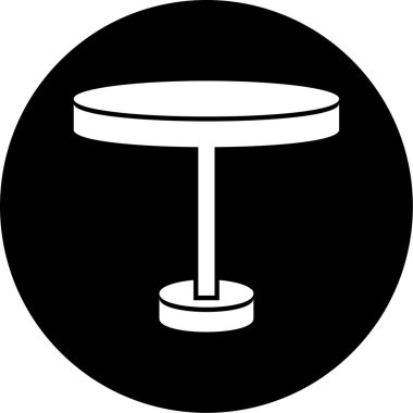 Masa lambası simgesi. vektör çizim