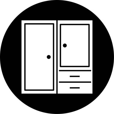 Kapı. Web simgesi basit illüstrasyon