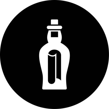 Şişe simgesinin vektör illüstrasyonu