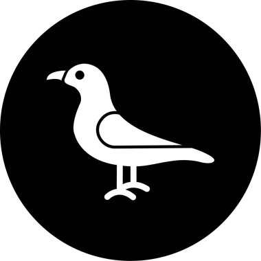 kuş simgesi vektör illüstrasyonu