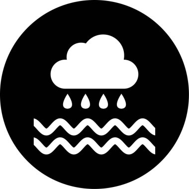 Hava durumu. Web simgesi basit illüstrasyon