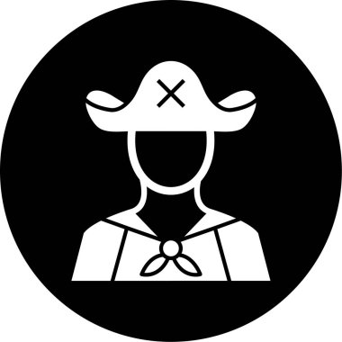 Kasklı bir adamın vektör çizimi