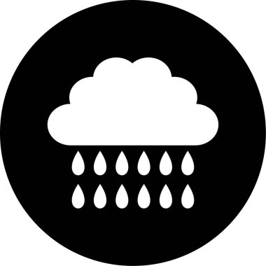 Hava durumu. Web simgesi basit tasarım