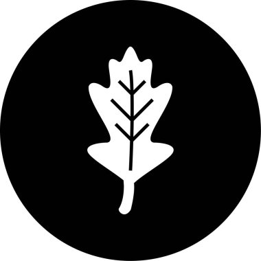 Yaprak ikonu vektör illüstrasyonu