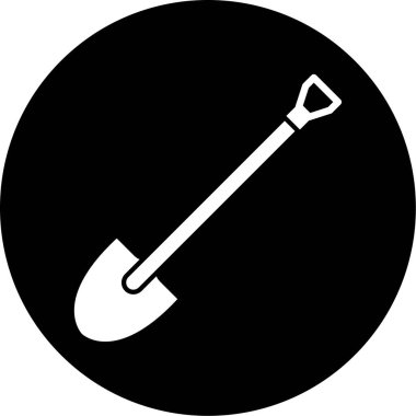 Katı bir vektör illüstrasyonu için bahçe simgesi