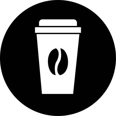 Sıcak içecek. Web simgesi