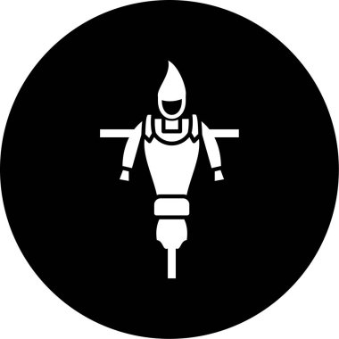 Bir motosikletin vektör simgesi