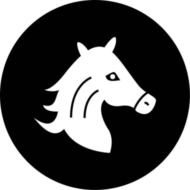 At. Web simgesi basit illüstrasyon