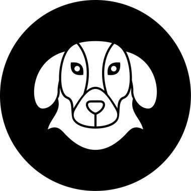 Bir köpeğin vektör çizimi