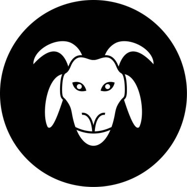 İnek kafası simgesi çizimi