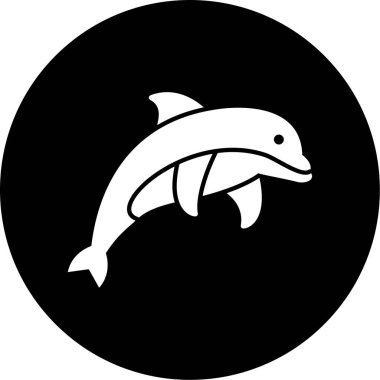 Balık. Web simgesi basit illüstrasyon