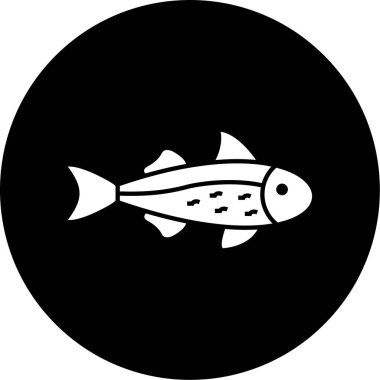 Balık. Web simgesi basit illüstrasyon