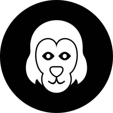 Köpek simgesinin vektör illüstrasyonu