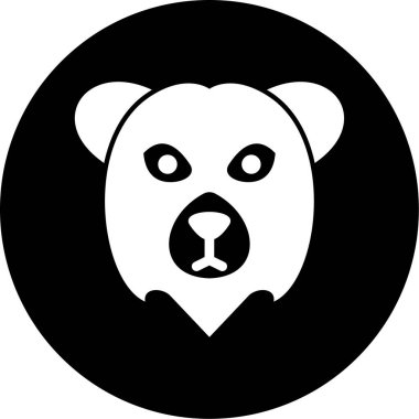 panda. Web simgesi basit illüstrasyon