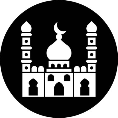 Moda tarzında izole edilmiş cami simgesi