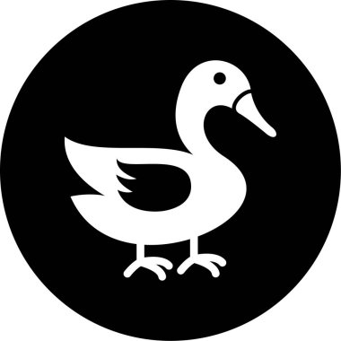 Kuş simgesinin vektör illüstrasyonu