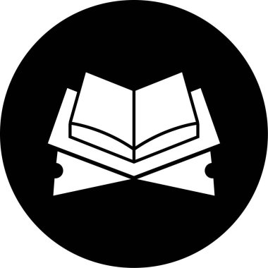 kitap simgesi, vektör illüstrasyonu