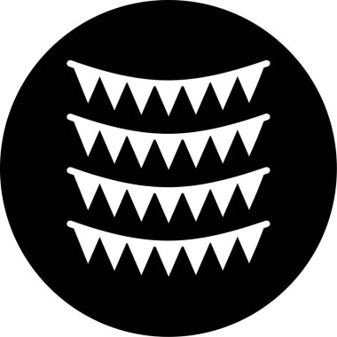 Güzel bir simge ögesinin vektör illüstrasyonu