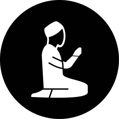 Dua et. Web simgesi basit illüstrasyon