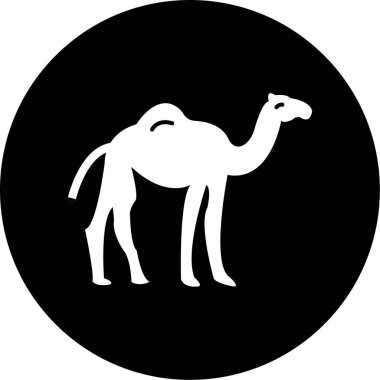 Deve simgesinin vektör illüstrasyonu