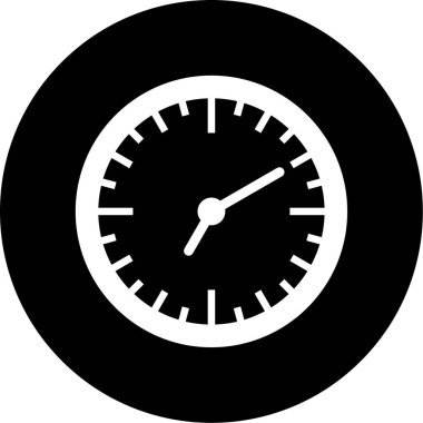 Saat. Web simgesi basit illüstrasyon