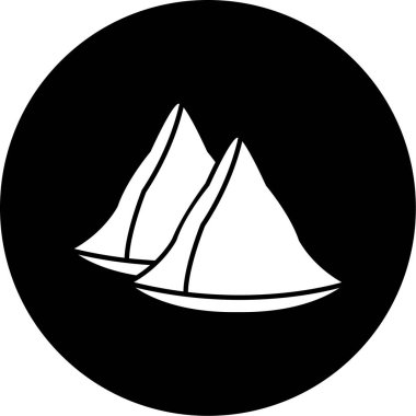 dağ simgesinin vektör illüstrasyonu