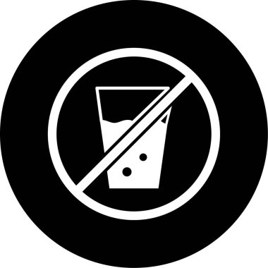 Bir cam simgenin vektör illüstrasyonu