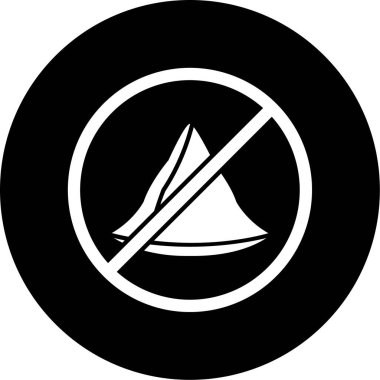 Sigara içme simgesi vektör illüstrasyonu yok