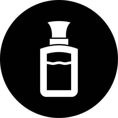 Bir şişe simgesinin vektör illüstrasyonu