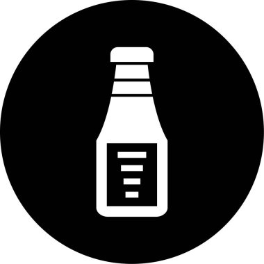 bira şişesi simgesi, vektör illüstrasyonu