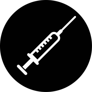 Bir şırınga simgesinin vektör çizimi