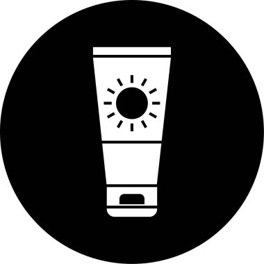 güneş kremi vektör illüstrasyonu