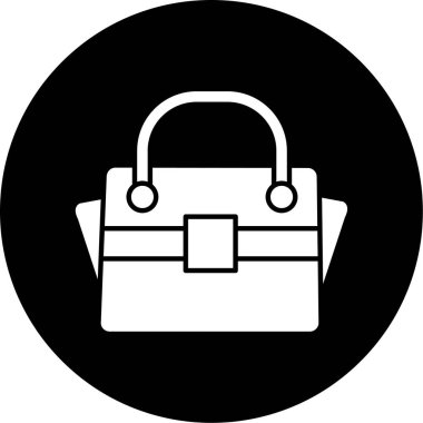 Çanta simgesinin vektör illüstrasyonu