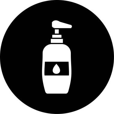 Bir şişe simgesinin vektör illüstrasyonu