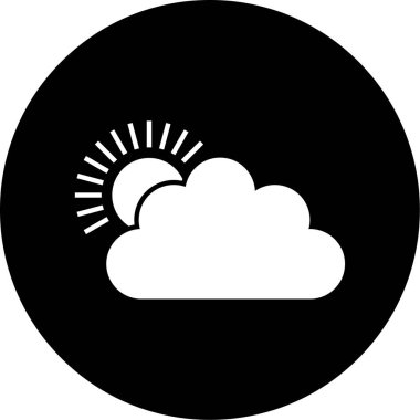 Hava durumu. Web simgesi basit illüstrasyon