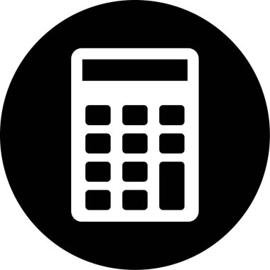 hesap makinesi simgesi, vektör illüstrasyonu